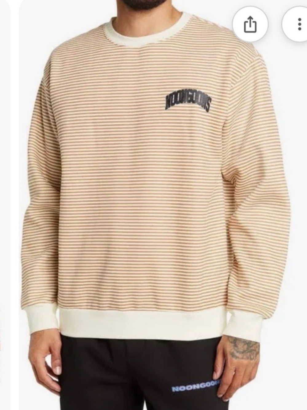 Noongoons Stripe Crewneck